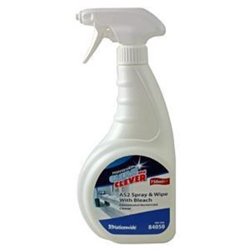 Clean & Clever AS2 Spray Wipe with Bleach