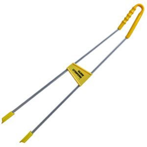 89cm Angled Grip Sprung Litter Picker - Yellow