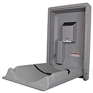 BABY CHANGING UNIT - VERTICAL GREY