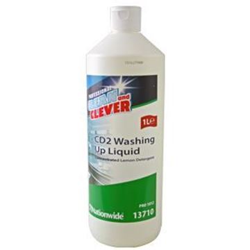Clean & Clever CD2 Washing Up Liquid (1lt) - Lemon