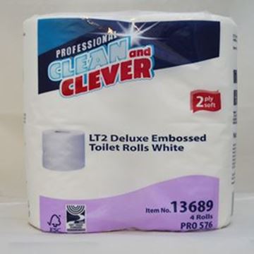 Clean & Clever LT2 Deluxe 2ply Toilet Rolls 40x210sh