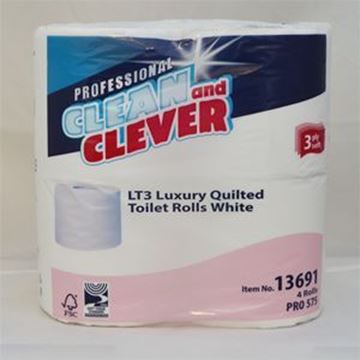 Clean & Clever LT3 Luxury 3ply Toilet Rolls 40x160sh