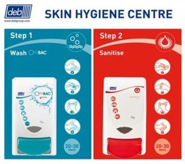 DEB 2-Step Wash and Sanitise Hygiene Centre
