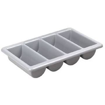 GREY CUTLERY TRAY - 4 COMPARTMENT