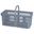 LARGE GLASS COLLECTING BASKET - GREY