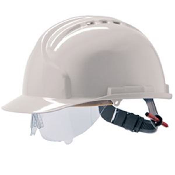 Mk7 White Safety Helmet - Vented