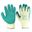 RUBBER COATED GLOVE GREEN LARGE Size 9