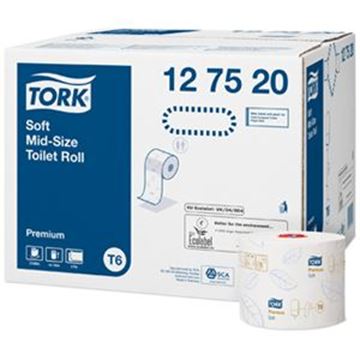 TORK SOFT MIDSIZE 2ply TOILET ROLL T6