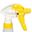 TRIGGER SPRAY HEAD ONLY - YELLOW/WHITE