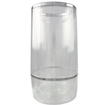 WINE COOLER / TWO PIECE ACRYLIC - CLEAR