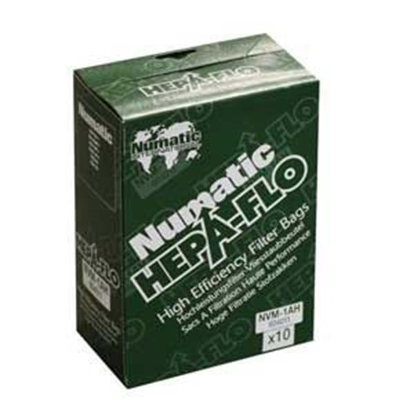 x10 Genuine Numatic Hepaflo Vac Bags NVM-1AH