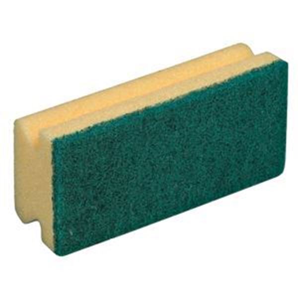 Sponge Scourer 14x4x9cm - Yellow/Green