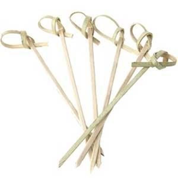 x100 9cm/ 3.5" Looped Bamboo Cocktail Skewers