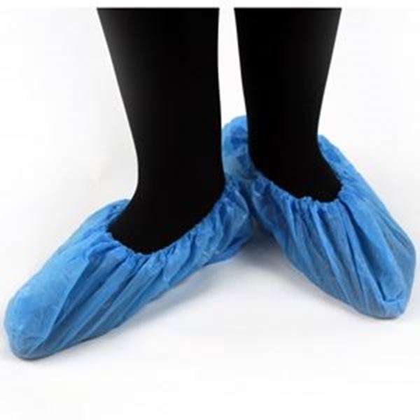 BLUE X/LARGE 16" POLY OVERSHOES CPE
