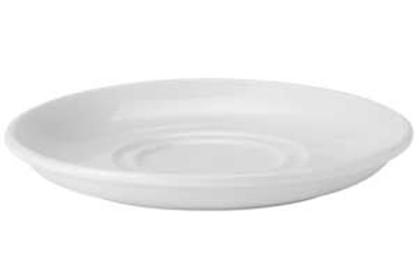Picture of x24 6" PURE WHITE SAUCER - DOUBLE WELL