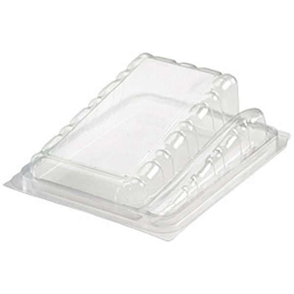 Picture of x250 HINGED CAKE SLICE CONTAINER & SPORK