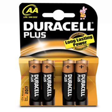 Picture of x4 AA DURACELL BATTERIES  MN1500B4DU01764