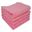 Clean and clever pink microfibre cloths