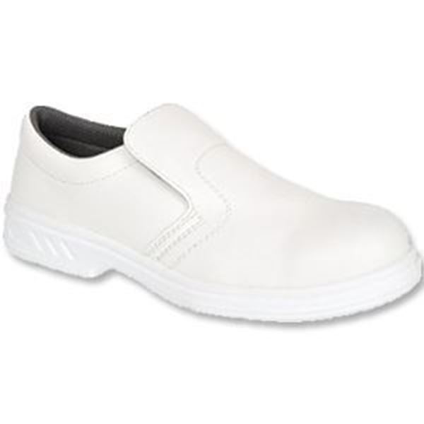 White Slip On Safety Shoes - Size 11