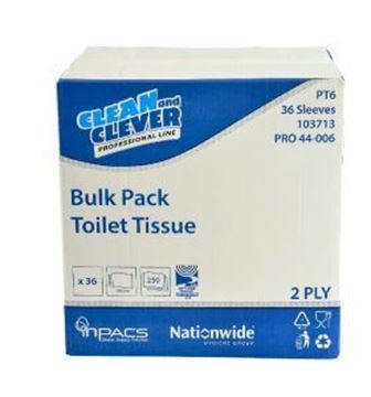 Clean and Clever PT6 2ply Toilet Tissue
