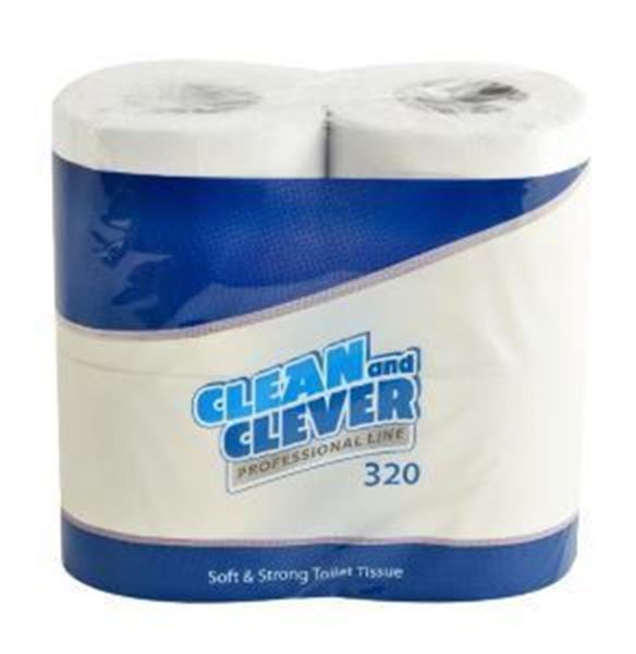 Clean and Clever Professional 2Ply Toilet Roll