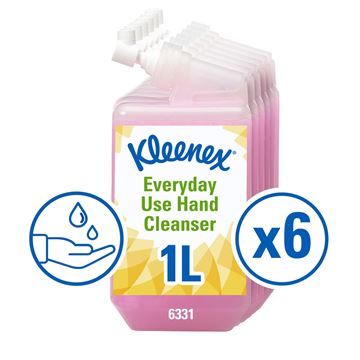 Kleenex® Everyday Use Hand Cleanser 6331, pink, 6x1 Ltr (6 Ltr total)