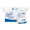 Scott® Control™ Folded Hand Towels 6663 - 15 packs x 212 white, 1 ply sheets.