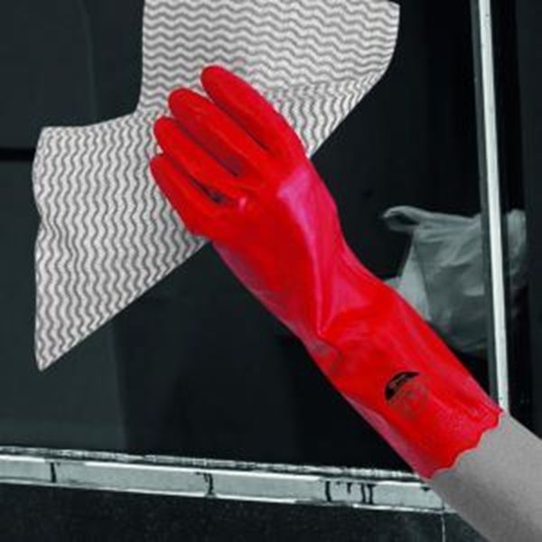 Pura Mweight PVC Glove - Red