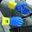 Picture of Duo Plus 60 D/Dip Latex Glove - Blue/Yellow 