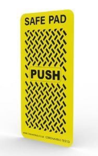 Short yellow door push pad cover