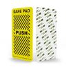 Short yellow door push pad cover front and back