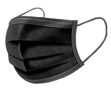 Picture of x50 Surgical Style 3ply Civilian Grade PPM Face Masks - Black