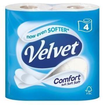 Velvet Comfort 2ply Toilet Rolls  40x200sh T4