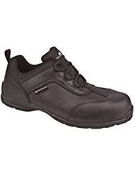 Picture of * Sports Safety Shoe Leather Non-Metallic Toe - Black Size 6 *Clearance