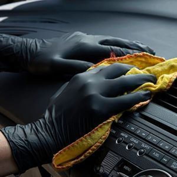 x100 P/Free Nitrile Glove Black - Large Bold