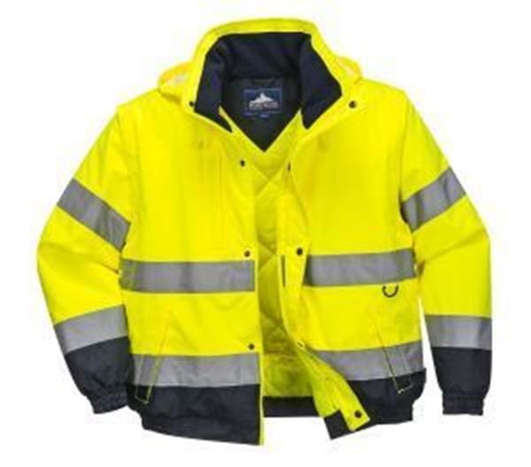 Picture of Hi Vis 2in1 Bomber Jacket - Yellow