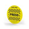 Picture of SafePad Antimicrobial Round Push Button Cover | Yellow