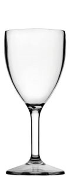 Picture of 12) 12oz Diamond Polycarbonate Wine Glass 34cl L@ 125ml, 175ml, 250ml