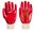 PVC Knitwrist Glove - Red 2XLarge/Size 11