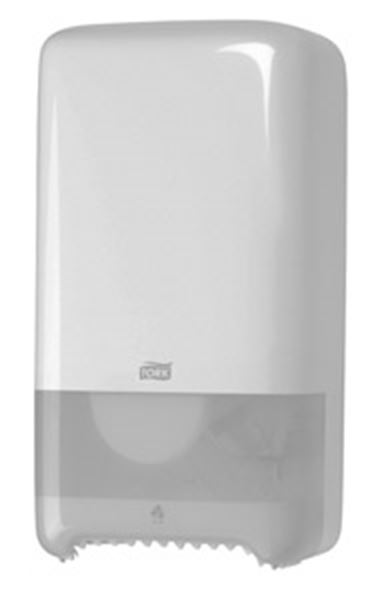 Picture of Tork Twin Mid-Size Toilet Roll Dispenser T6 - White 