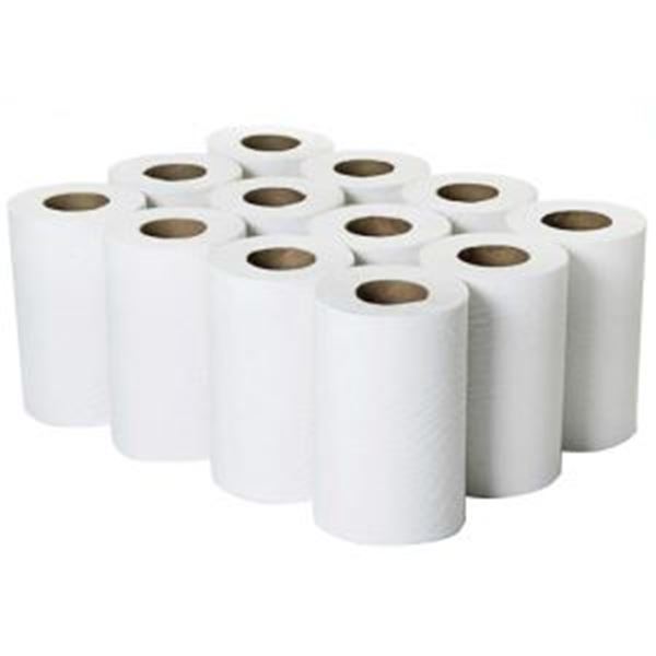 Picture of Essentials 2ply Mini C/Feed White Rolls 12x60m