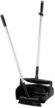 Picture of 35cm Lobby Dustpan & Broom Medium - Black