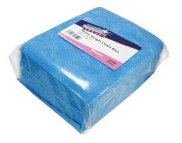 Picture of (25) Clean & Clever Heavyweight Cloths 49x38cm - Blue