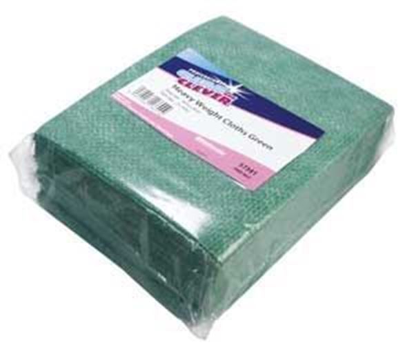 Picture of (25) Clean & Clever Heavyweight Cloths 49x38cm - Green