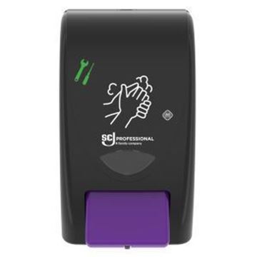 2lt DEB Cleanser Heavy Dispenser - Black/Purple Button