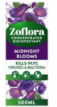 500ml Zoflora Conc. Disinfectant Cleaner Deodoriser Midnight Blooms