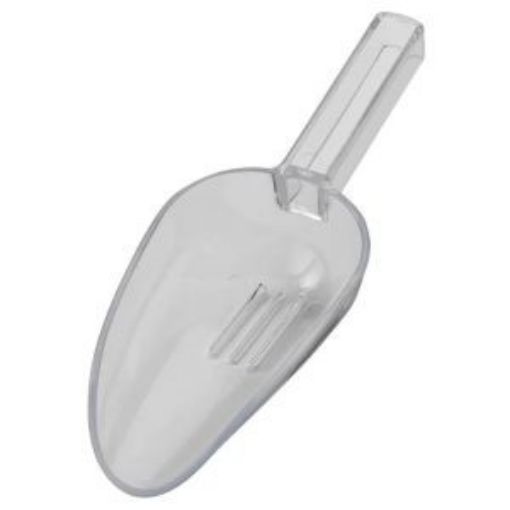 Picture of Ice Scoop 70z - Clear Plastic Drainer