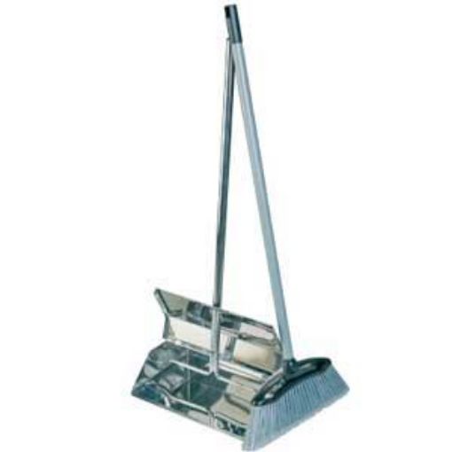 Picture of Lobby Dustpan & Brush - Stainless Steel 
