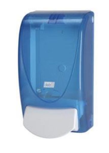 Picture of 1lt DEB Transparent Hand Soap Dispenser - Blue