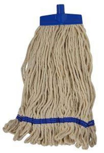 Picture of 455g/ 16oz Econ Changer Kentucky Mop Stayflat - White Yarn/Blue Band